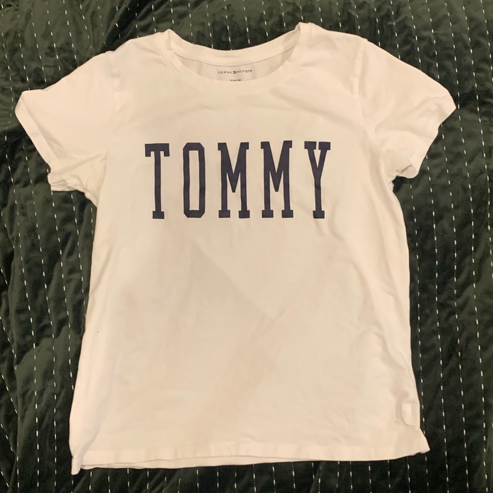 women’s white Tommy Hilfiger top